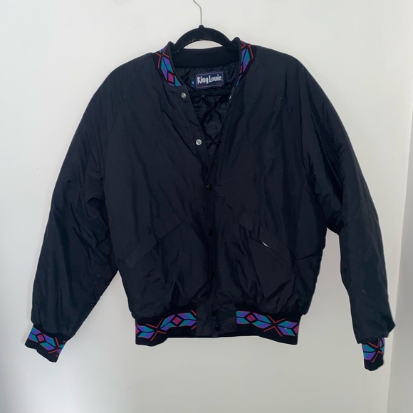 King Louie black bomber jacket - Picture 3 of 5